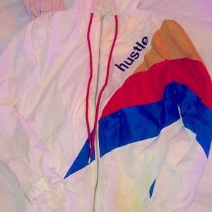 Brand new white wind breaker